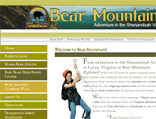 Tablet Screenshot of bearmountainadventure.com